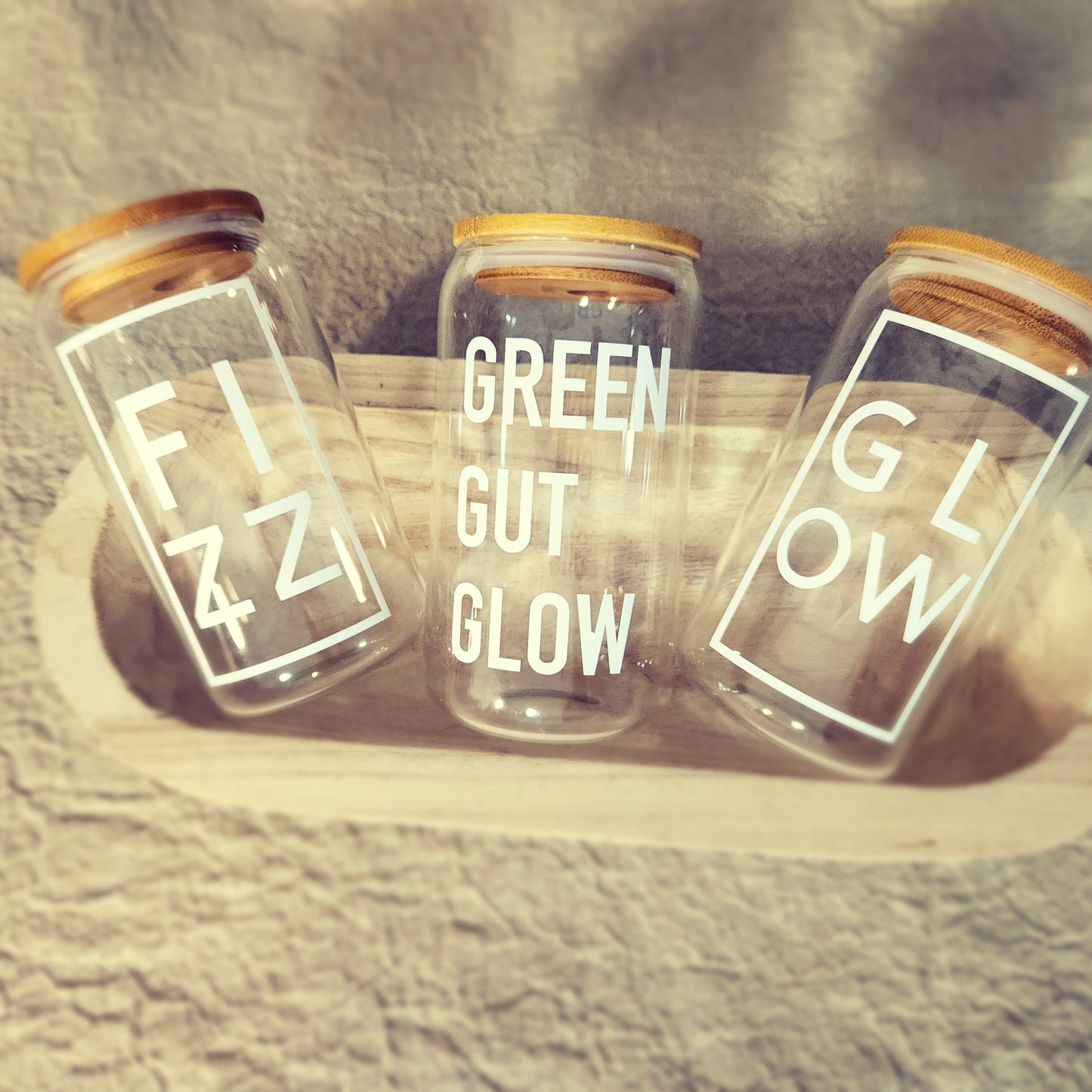 Custom glass drinking tumblers
